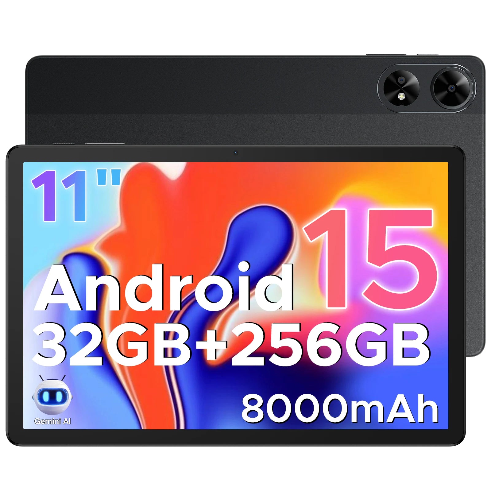 Doogee Tab G6+ 2 in 1 Tablet Pc Android 15 Gemini Ai Dual Speakers 8000Mah Battery 32Gb(8+24) Ram 256Gb Rom Widevine L1 4g Lte