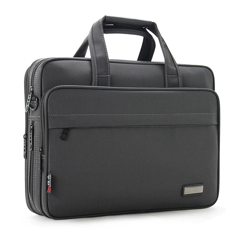 Men's Laptop Briefcase Brand Men Computer Handbags Waterproof Durable Nylon 15.6 Inch Laptops Bags Boys Shoulder Files Books Bag