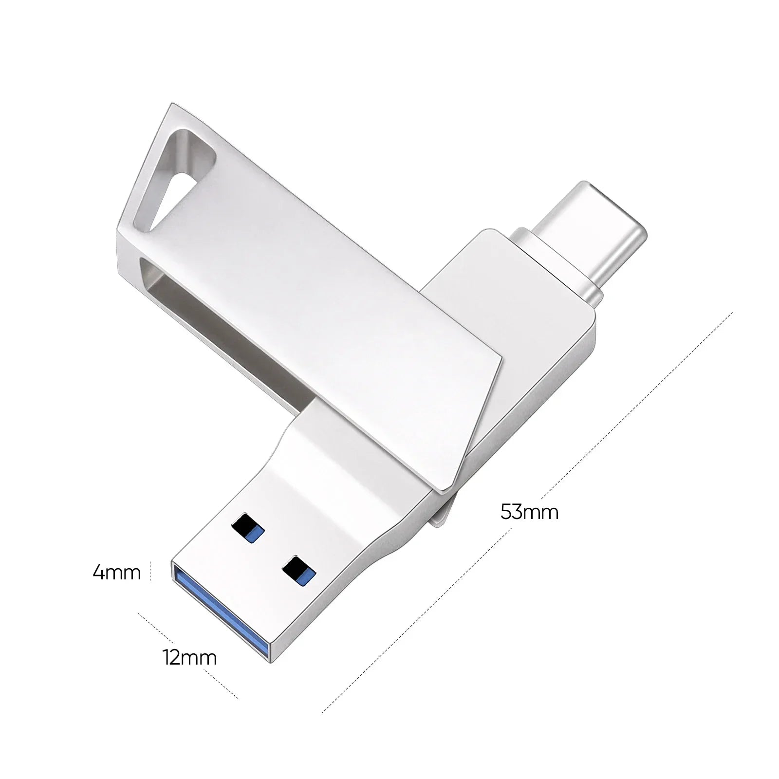 USB 3.0 TYPE-C High Speed USB Flash Drive 256GB USB-C for Android Phone Pen Drive 128GB Rotatable Pendrive Creative Gift 64GB