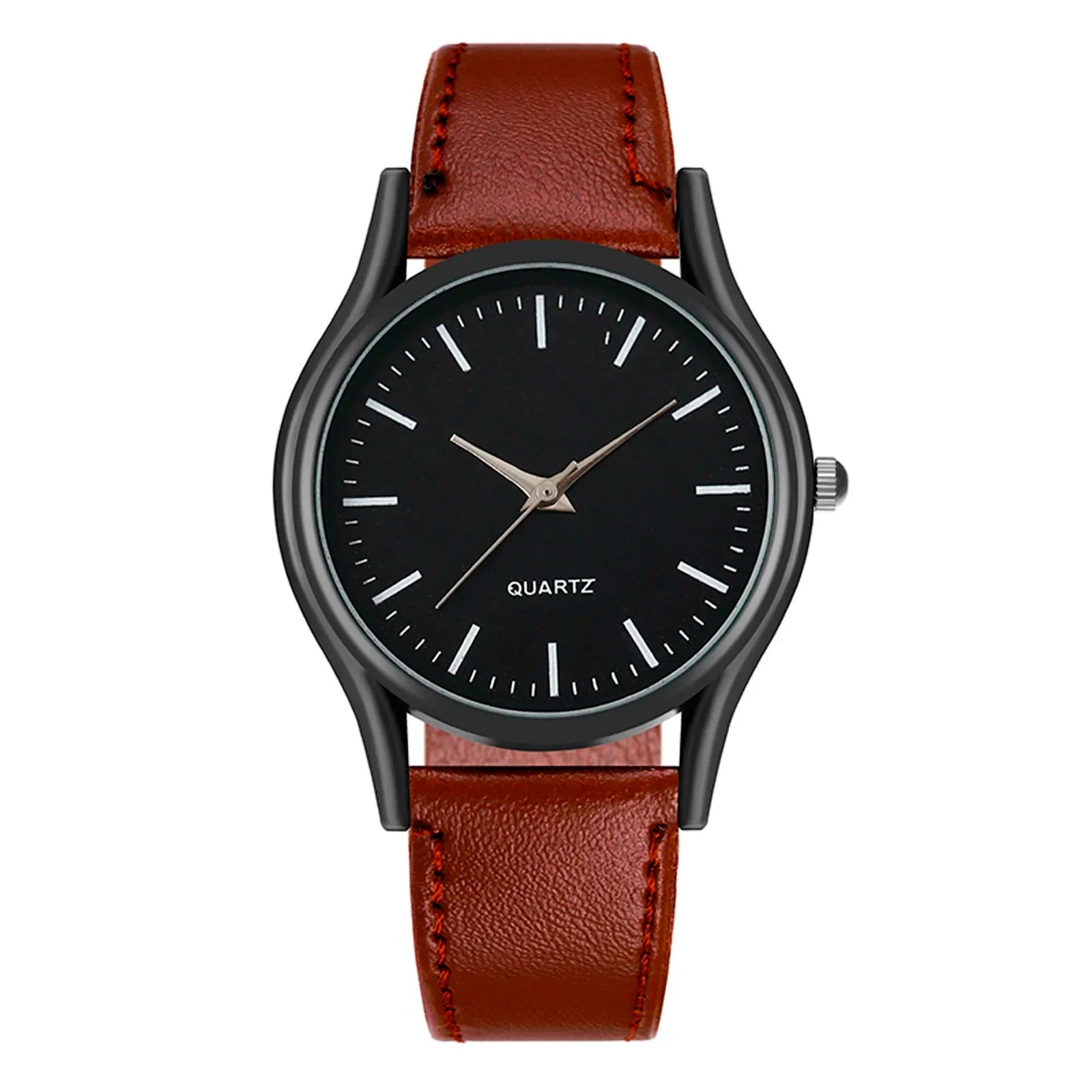 New Couples Watches Leather Strap Minimalist Fashion Quartz Wristwatches Multiple Colors for Loved Ones Gift Parejas Montre