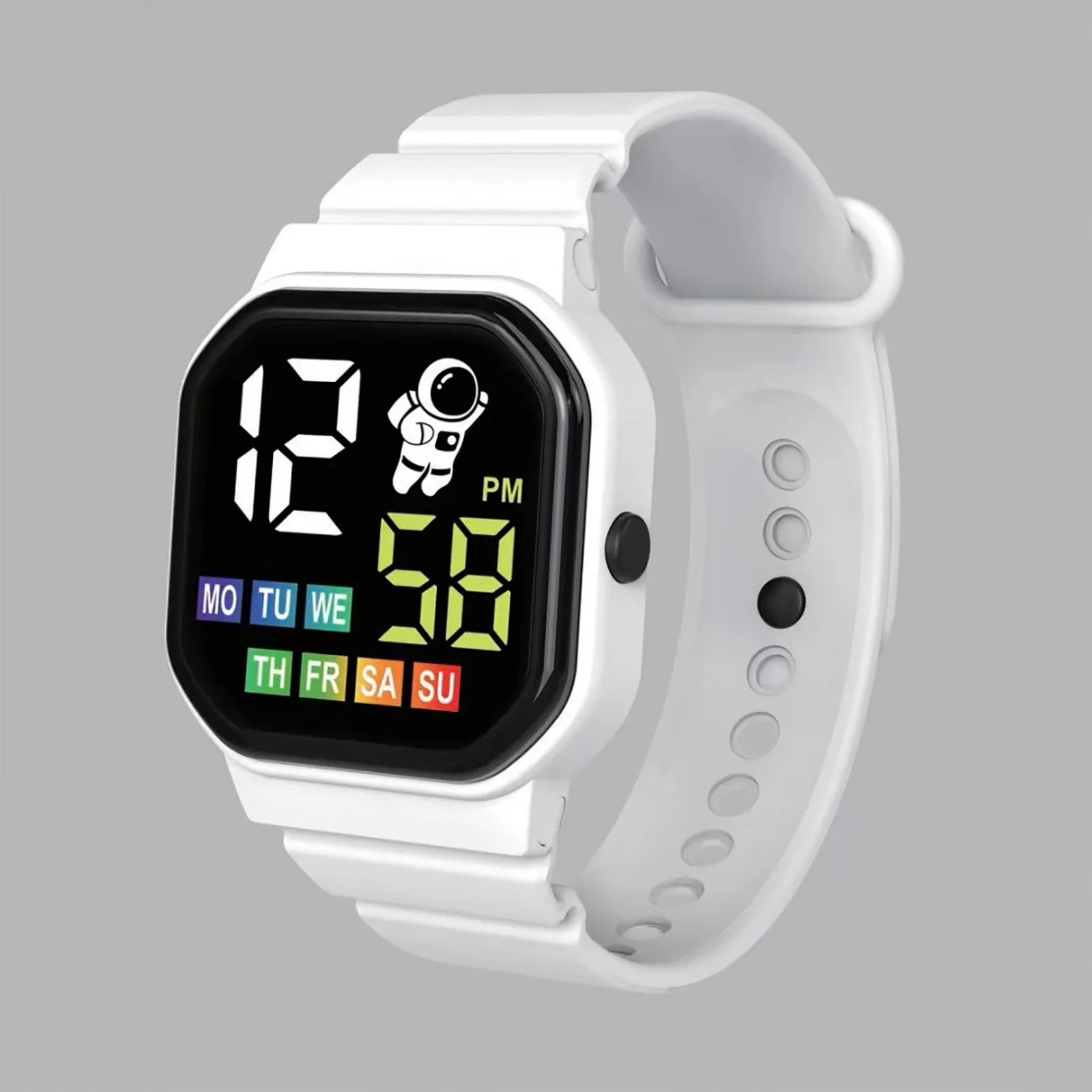 Led Digital Kids Watch For Boys Girls Cute Pattern Children Electronic Wristwatch Sports Waterproof Watches Student Child Clock