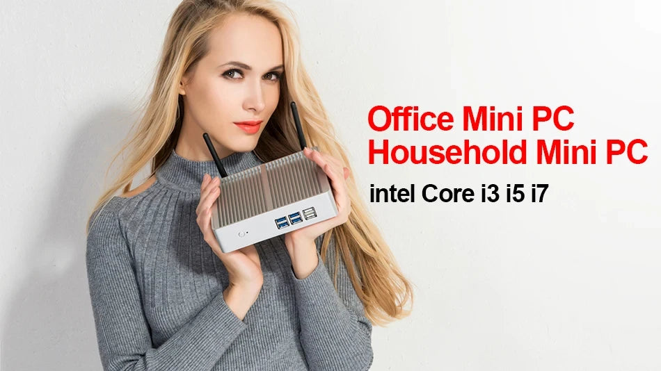 Helorpc Industrial Mini PC with Inter Core i5-5200U Support Windows10 Linux Pfense with 4xUSB3.0 4xUSB2.0 1xHDMI 1xVGA Computer
