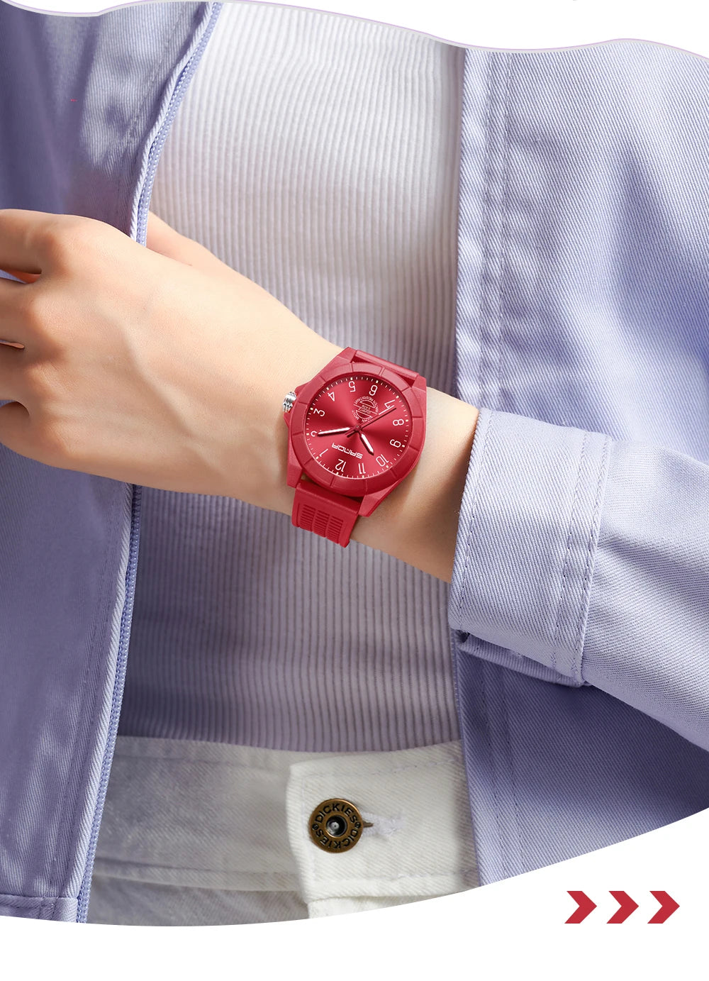 Fashion SANDA 6212 Student Quartz Electronic Watch Silicone Strap Multifunctional Sports Waterproof Student Quartz Watch