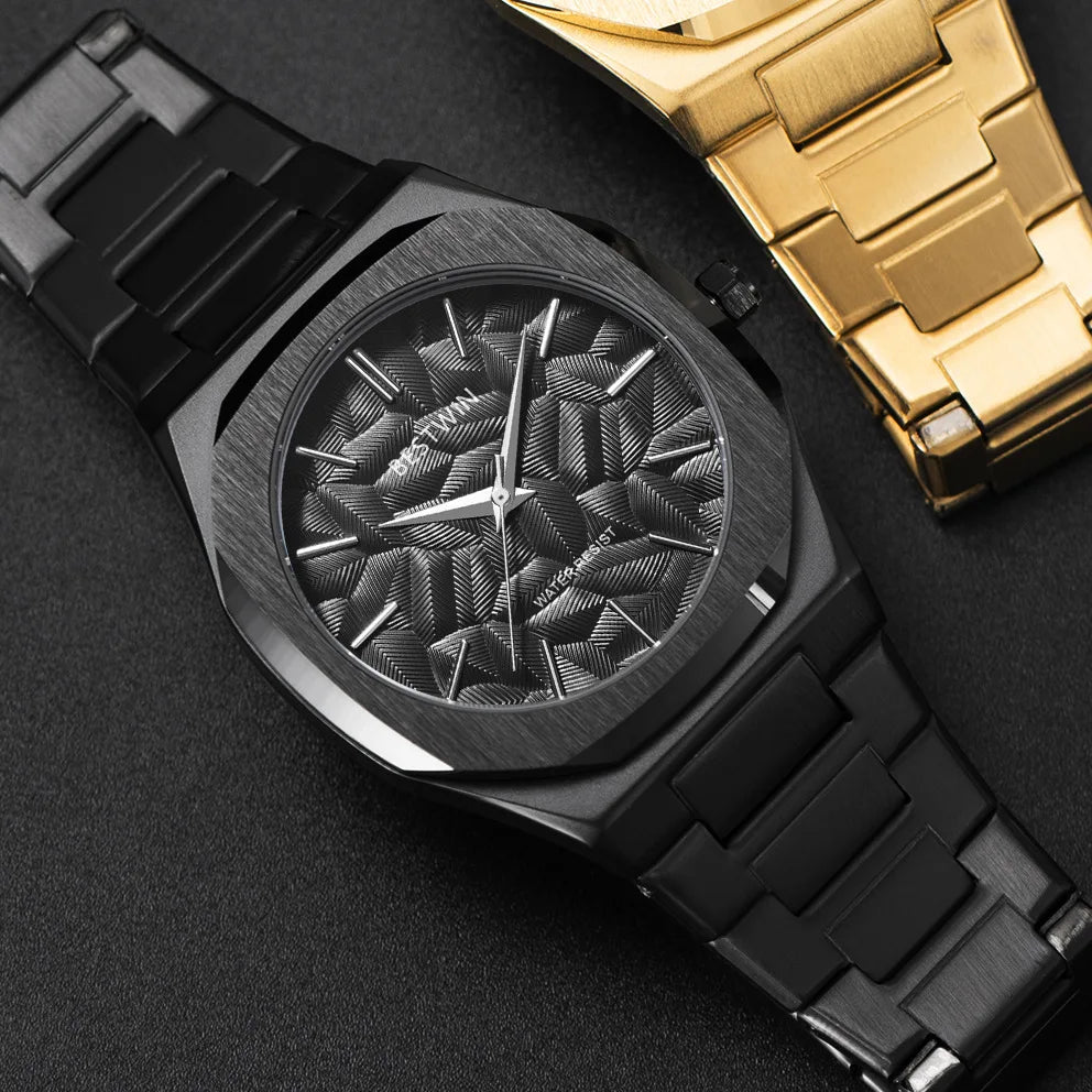 Gold Men Stainless Steel Watches 2025 For Men Quartz Watches Top Brand Luxury Men Wrist Watches High Quality Male Clock Business