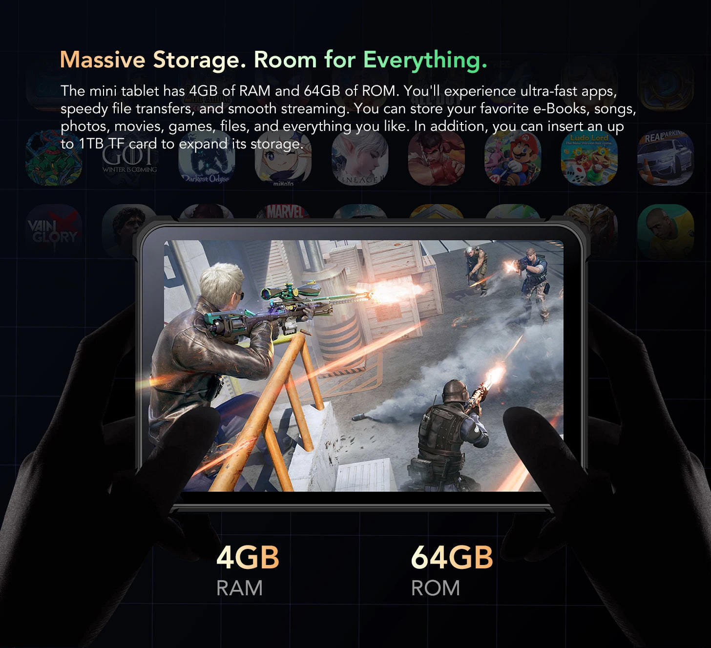 Oukitel RT3 Rugged Tablet 8 Inch HD+ 5150 mAh 4GB+64GB Android 12 Mtk Helio P22 16MP Camera Pad