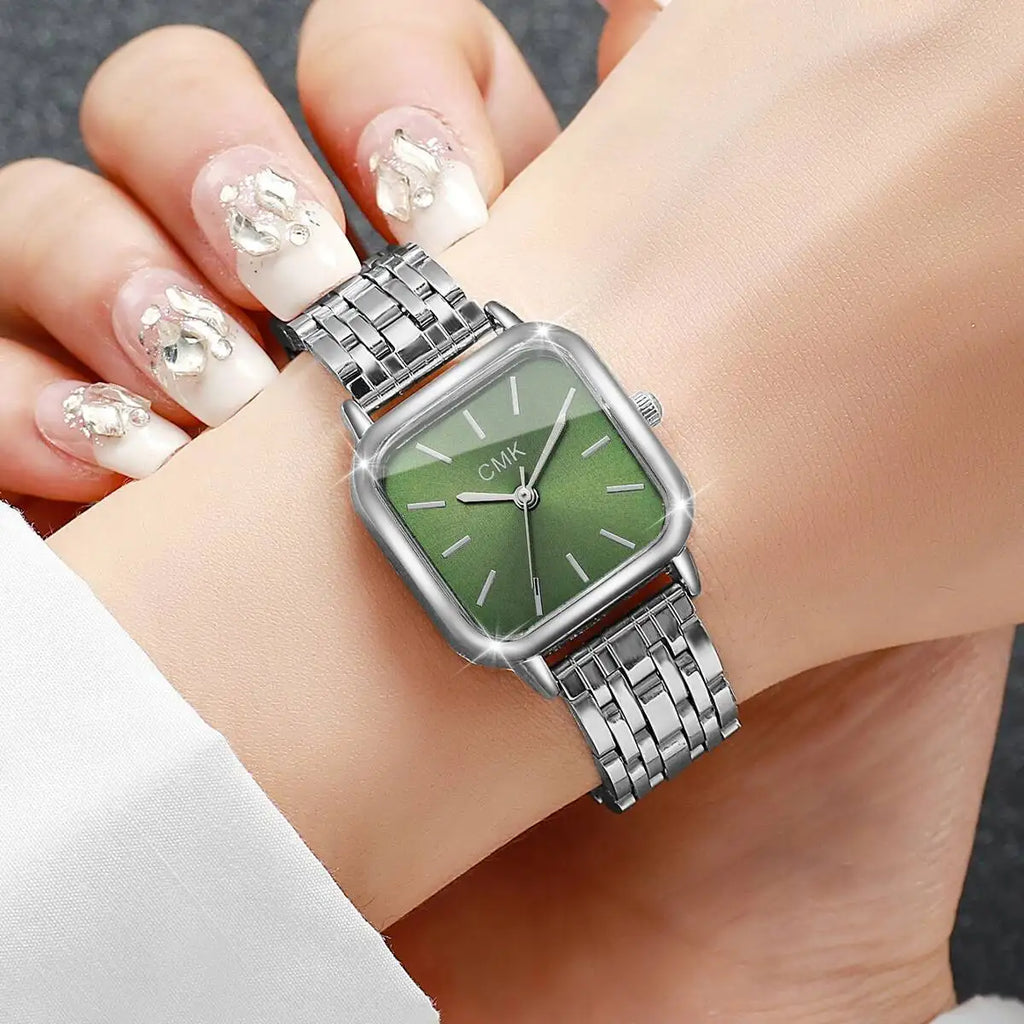 1/2/3/4/6PCS Fashion Women Watches Simple Square Dial Ladies Quartz Wristwatch Reloj Mujer（Without Box）
