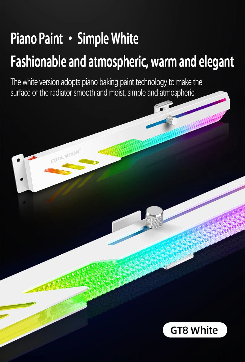 GT8 Dragon Scale Horizontal Mounted Graphics Card Bracket ARGB Desktop Computer Fixed Graphics Card Companion Support Bracket
