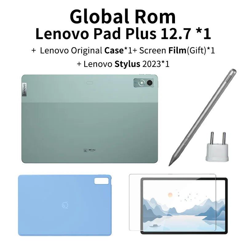 Global Rom Lenovo Xiaoxin Pad Plus 12.7 8G128G Student Friendly for E learning  Work 2 in 1 Design Matte Anti glare Display 12.7