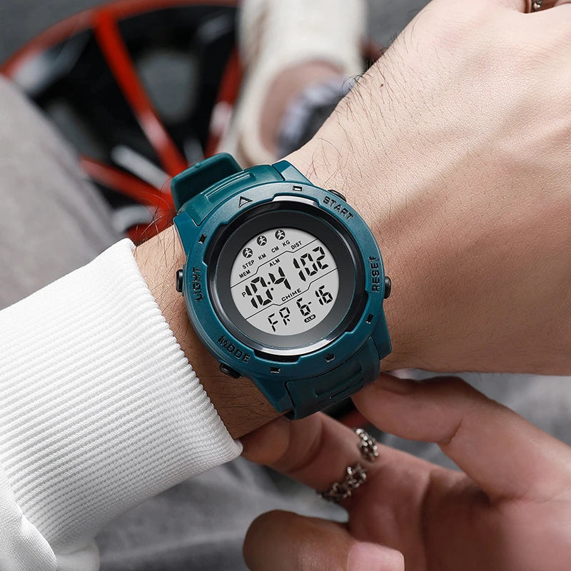 Couple Sports Electronic Watch Multi functional Large Screen Outdoor Watch