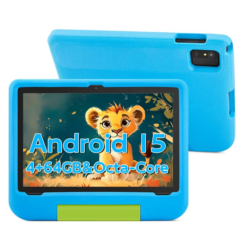 ANRY 10.1 Inch 2025 Children's Tablet 5000Mah Octa-Core 4GB+4GB Expand RAM 64GB ROM CPU A523 Learning Education Kids Tablets