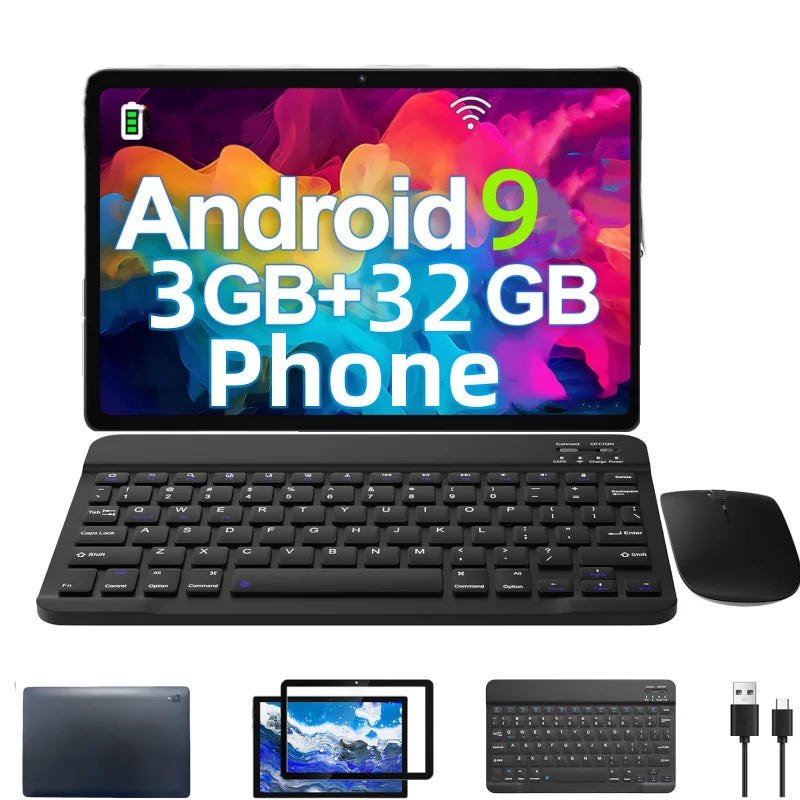 10.1 INCH 4G Phone Call 3GB RAM 32GB ROM Android 9.0 Tablet PC T4-129L MTK8765 Quad Core 64-Bit 1280 x 800 pixels Dual Camera