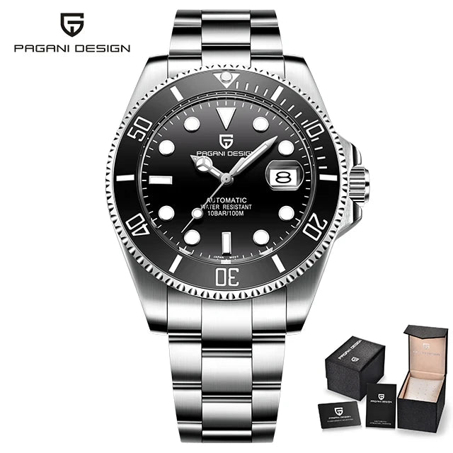 PAGANI Design Men Watches Automatic Mechanical Watch NH35 Stainless Steel 100M Sapphire Glass AR coating PD1639