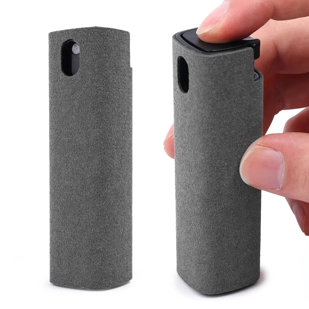 Screen Cleaner Touchscreen Mist Spray Portable Reusable Spray Bottle Microfiber Cleaner Wipe Multifunctional Phone Cleaning Tool