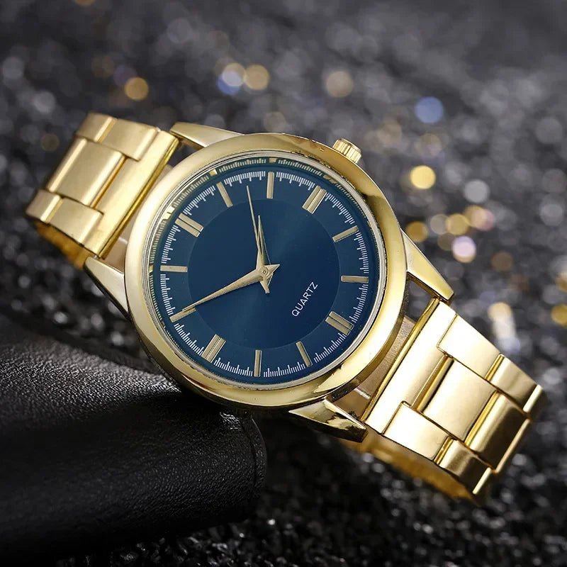 Classic Simple Men's Business Quartz Watch Stainless Steel Round Dial Casual Classic Women Men Business Quartz Watches Stainless