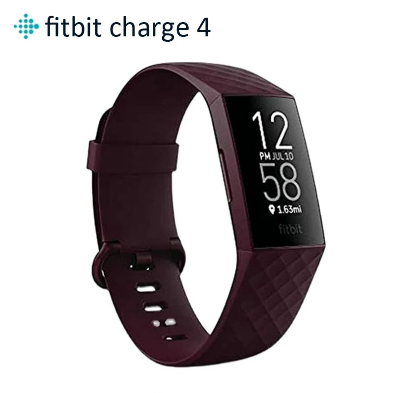 【Clearance Sale】Fitbit Charge 4 Health & Fitness Sleep heart rate Tracker Sport Smart Watch With Sealed Box Sport Band
