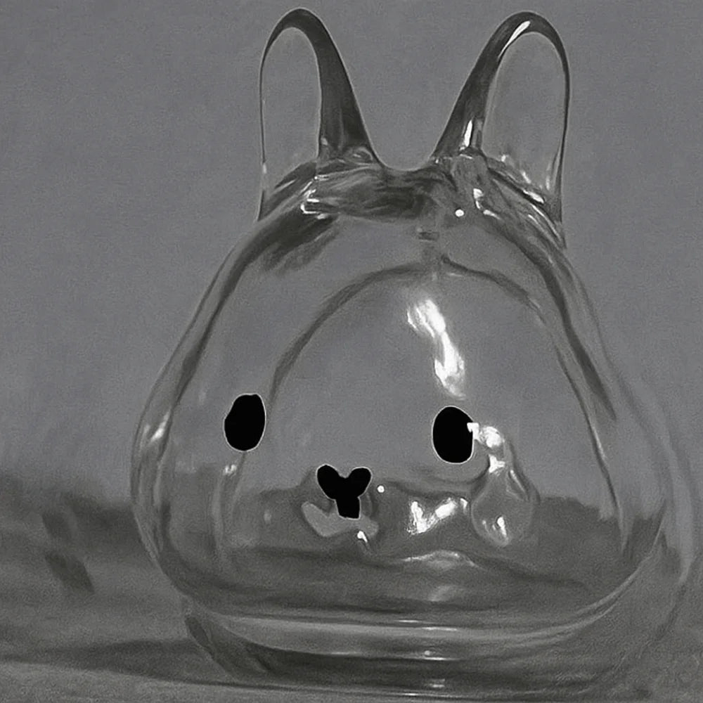 Transparent Acrylic Keychain Cat Hair Storage Capsule Handmade Animal Shaped Rabbit Hair Storage Box Cute Stylish