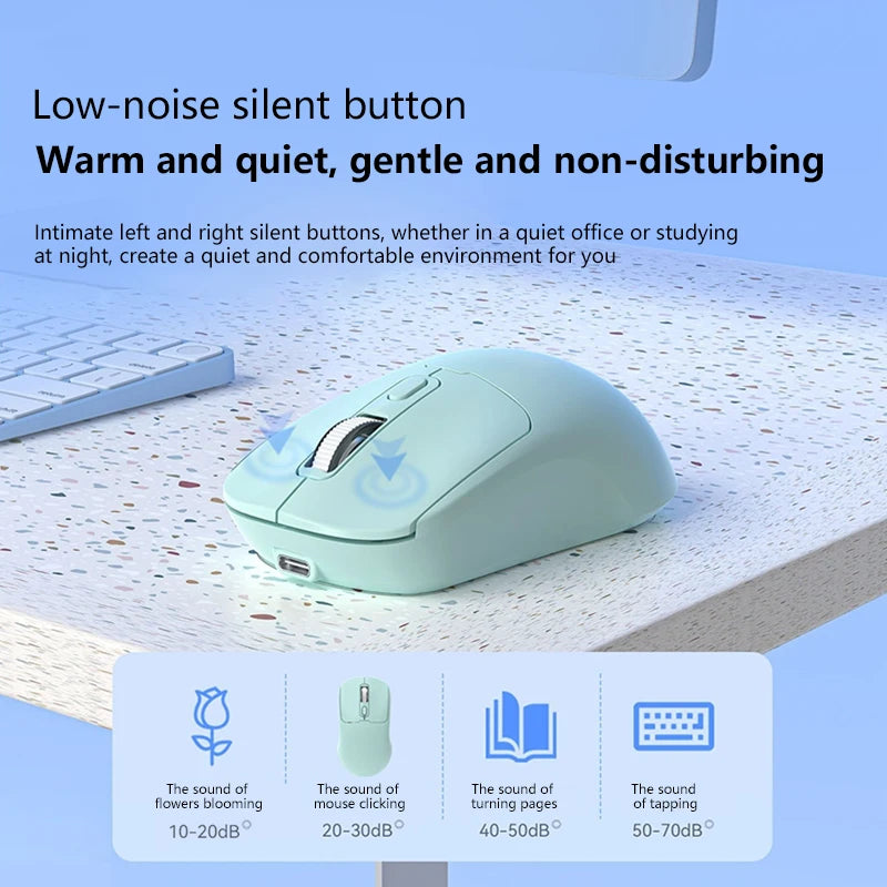 Xiaomi Wireless Mouse Rechargeable Silent Bluetooth Dual Mode DPI Adjustment Office Tablet Laptop Accessories For Android IOS