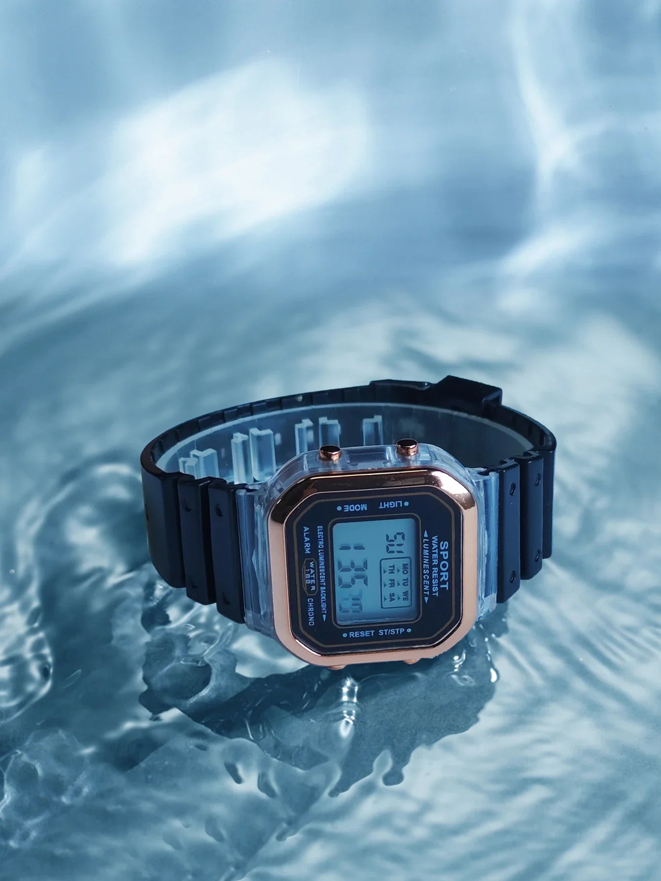New Children's LED Digital Watch Student Multi Functional Outdoor Sports Watch Minimalist Men's and Women's Electronic Watch