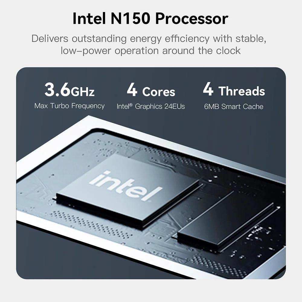 Home Network Storage MINI Host Beelink ME Mini NAS Intel Twin Lake N150 LPDDR5 4800MHz 12GB RAM 2T SSD WiFi6 4K Dual 2.5 Lan