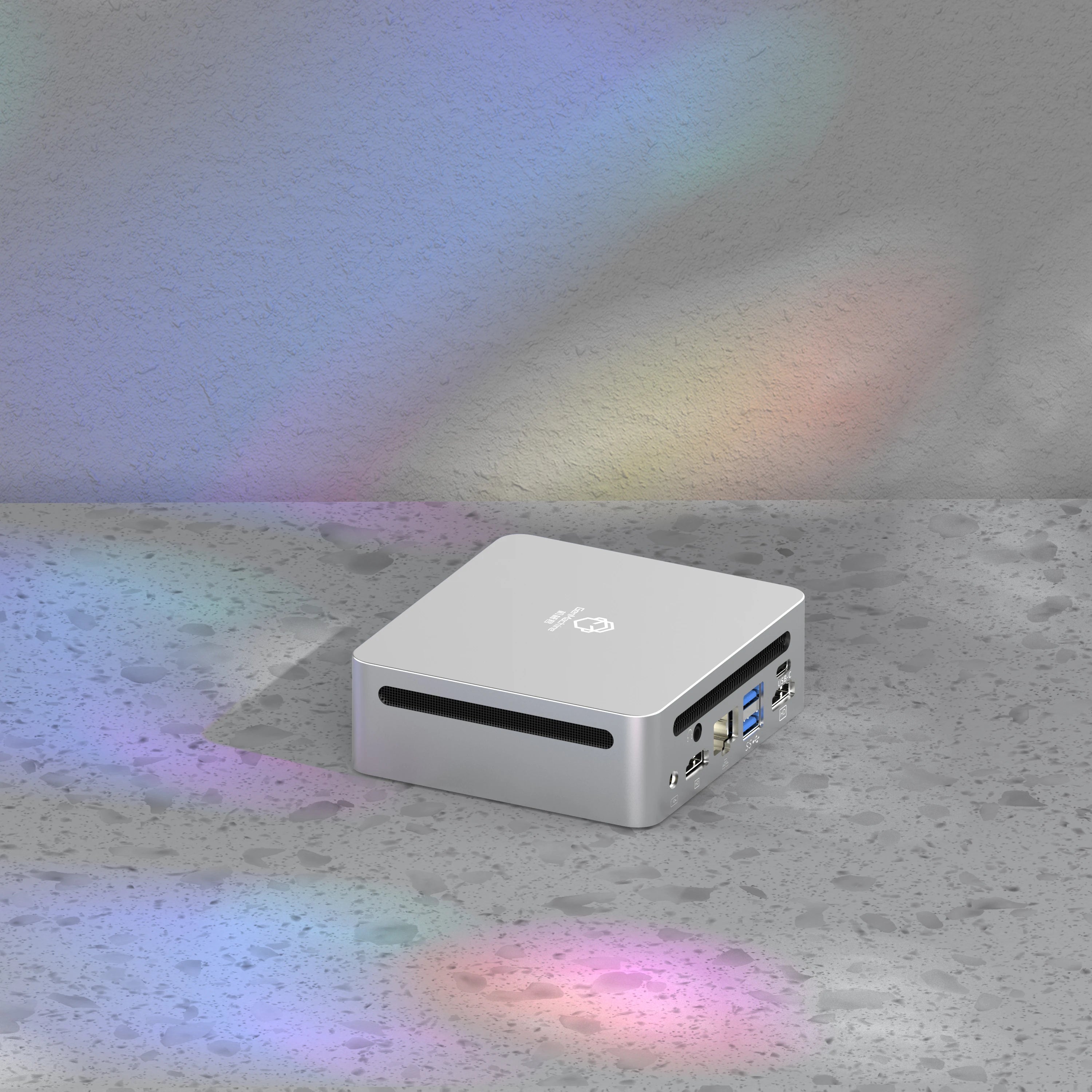 GenMachine Mini PC AMD Ryzen5 PRO 6600H Windows 11Pro 16GB LPDDR5 Dual Channel NVMe M.2 WIFI6 Desktop Office Computer pc gamer
