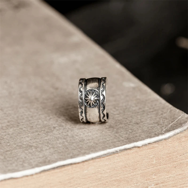 YIZIZAI 100% 925 Sterling Silver Indian Sun Ear Cuffs For Women Men Ear Bone Clip No Piercing Fake Cartilage Earrings Jewellry
