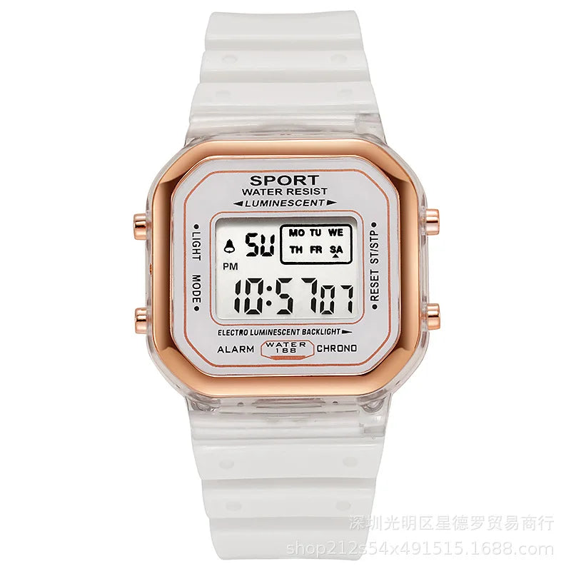 New Children's LED Digital Watch Student Multi Functional Outdoor Sports Watch Minimalist Men's and Women's Electronic Watch