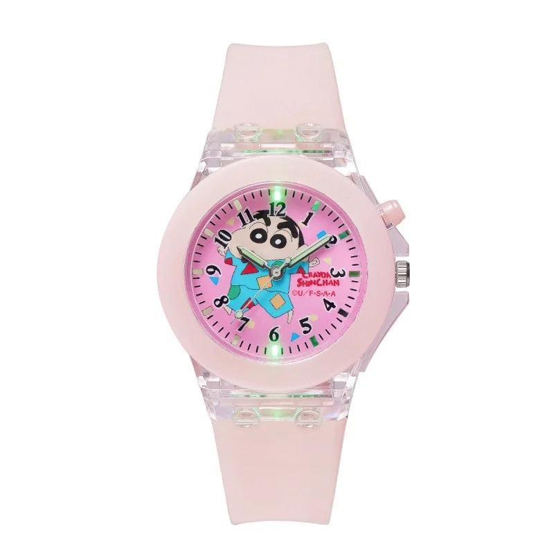 Cute Crayon Shin-chan Watch luminescence Anime Child Wrist Watch Cartoon Christmas Watchband Kids Gift