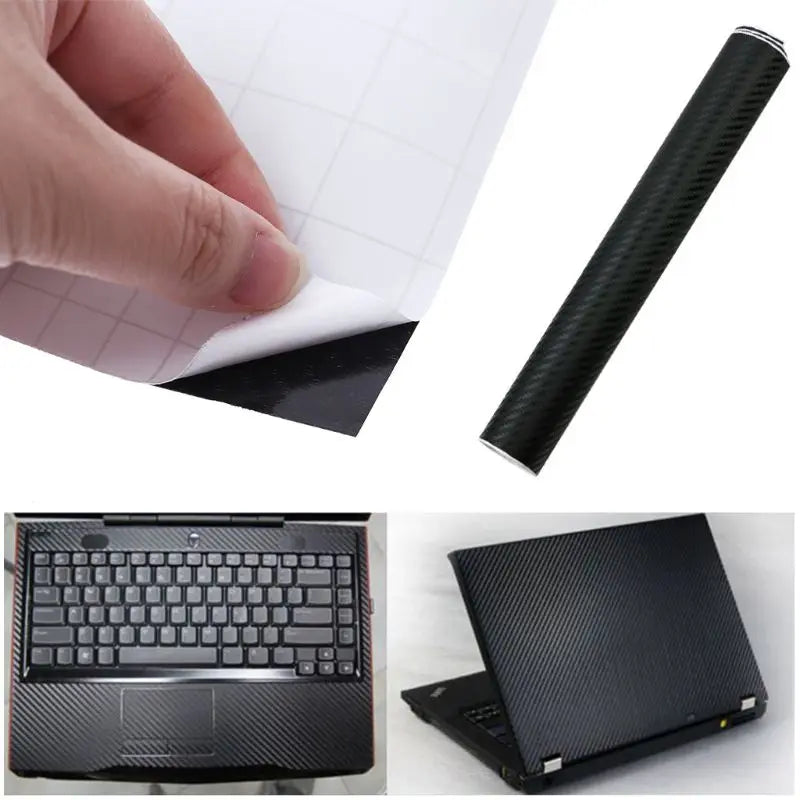3D Carbon Fibre Skin Decal Wrap Sticker Case Cover For 17" PC Laptop Notebook
