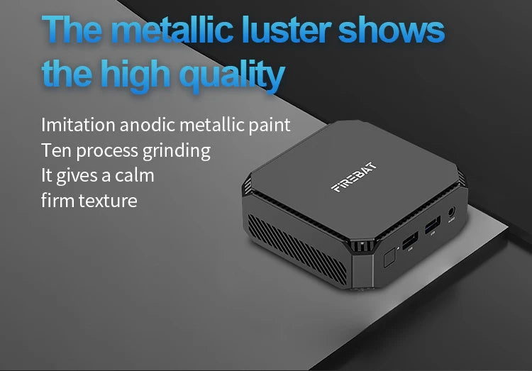 FIREBAT T2 Mini PC Gamer Intel N150 CPU Windows 11 Mini PC Gaming DDR4 16GB RAM 512GB SSD WIFI5 BT4.2 Desktop Computer minipc