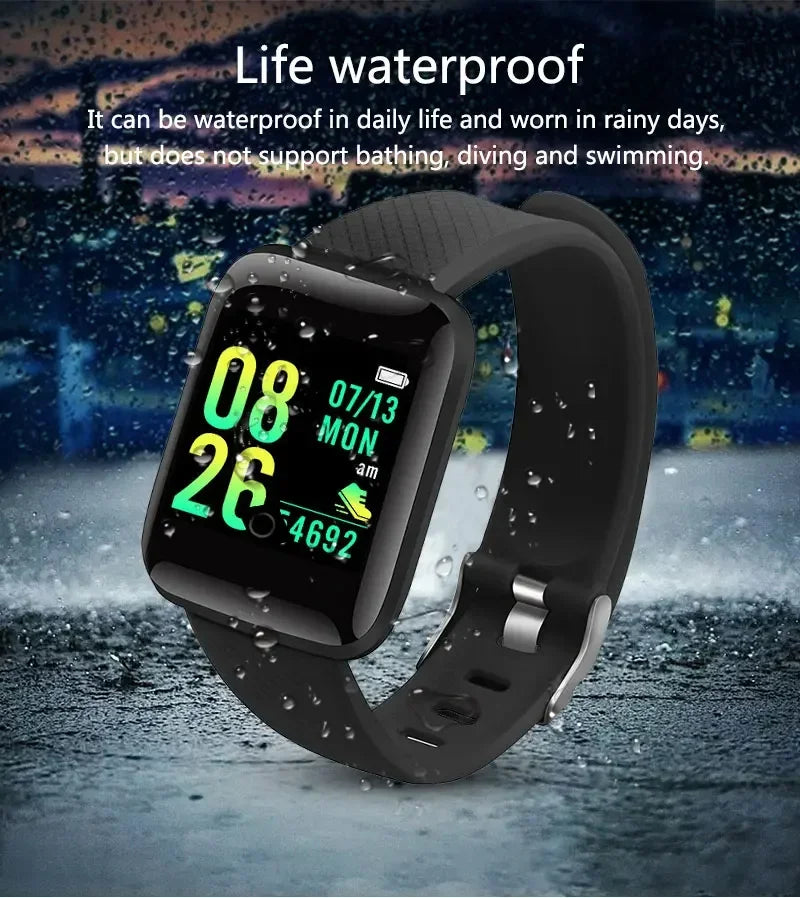 Children's Smart Watch Led Digital Clock Waterproof Smartwatch Kids Sports Heart Rate Monitor Fitness Tracker Watch Boy and Girl