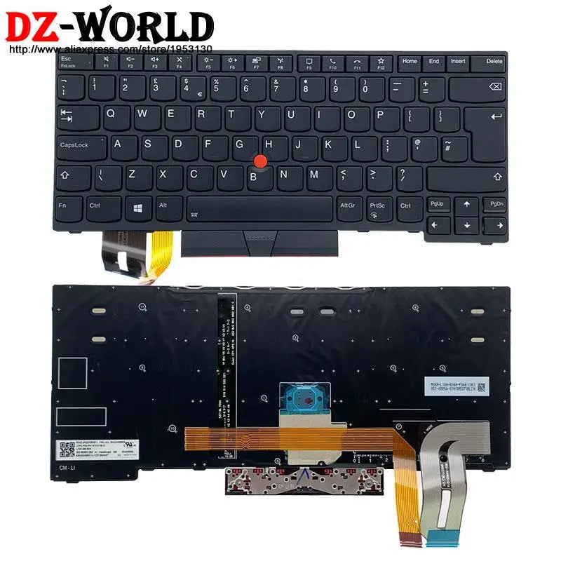 Backlit Keyboard for Lenovo Thinkpad T14 P14s Gen1 Gen2 Laptop US UK DE GR LAS BR 5N20V43904 5N20X68869 5N20V43915 5N20V43764