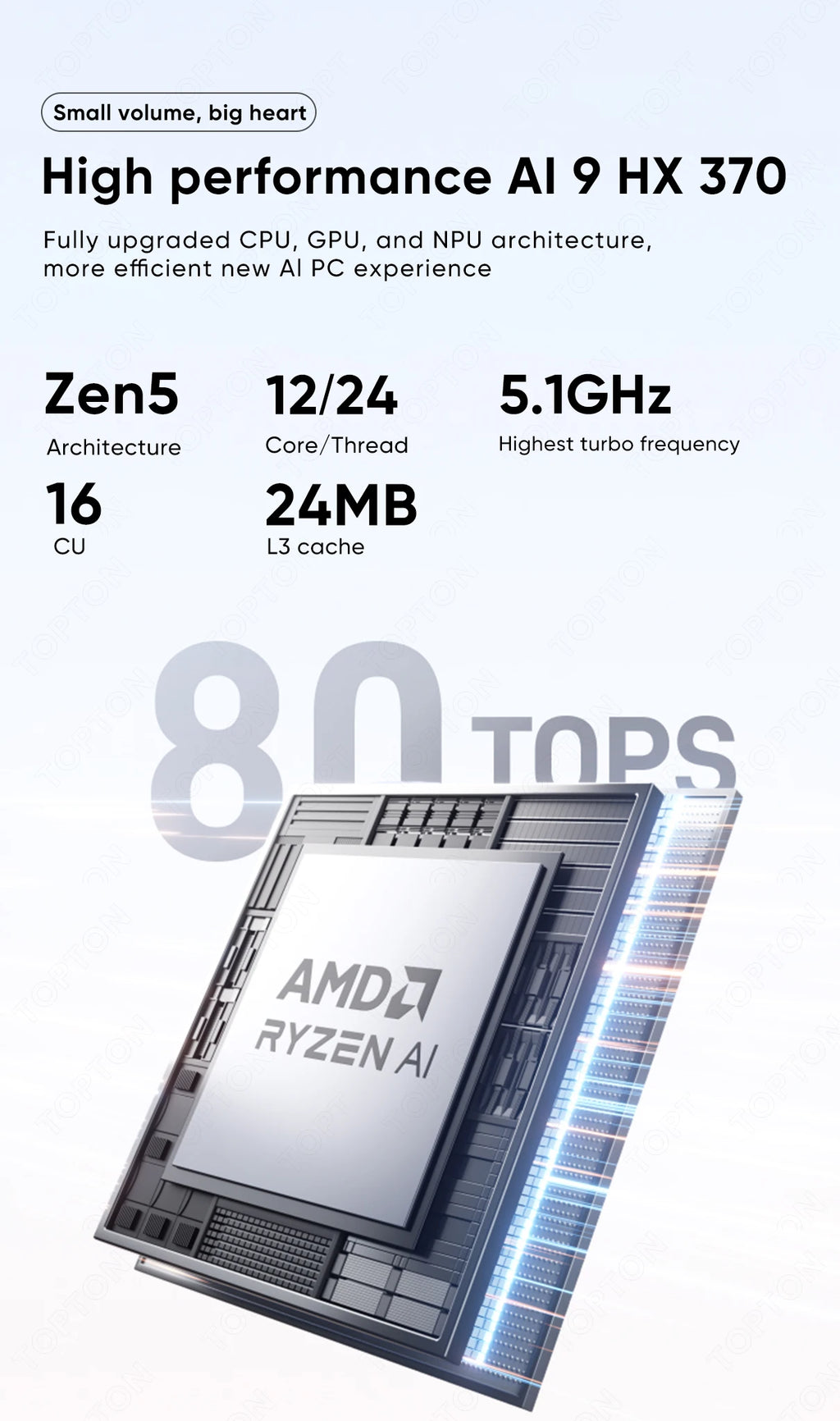 MINISFORUM AI X1 370 255 Mini Computer AMD Ryzen AI 9 HX 370 R7 255 OCuLink 2*USB4 Built-in Dual Speaker Gaming Desktop PC WiFi7