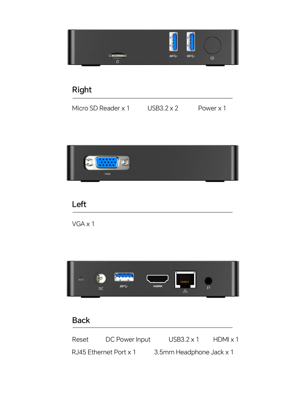 SOYO M2 Mini PC: Powerful 6GB RAM, 64GB EMMC, Intel N4000, Windows 11 - Compact & Ideal for Home, Business & Gaming