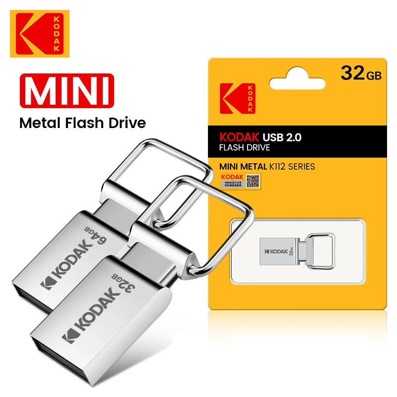 Kodak USB Flash Drive K112 64GB Mini  Pendrive Metal U-disk for smartphone PC desktop laptop macbook