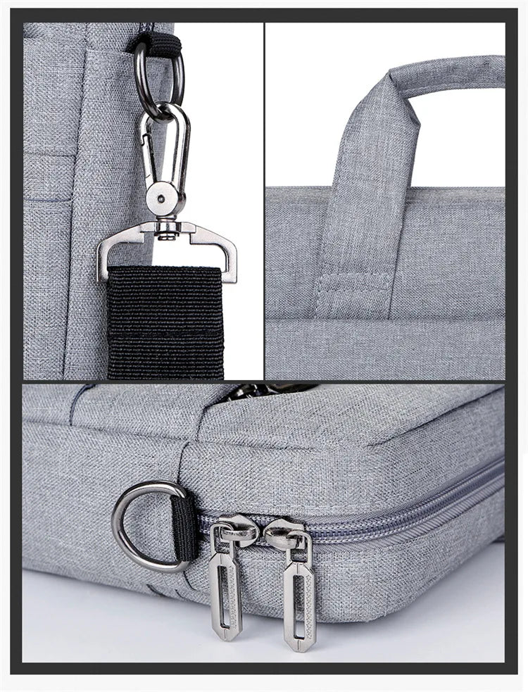 Laptop Bag Sleeve Case Shoulder HandBag Notebook Pouch Briefcases For 13.3 14 15.6 17.3 Inch Macbook Air Pro HP Huawei Asus Dell