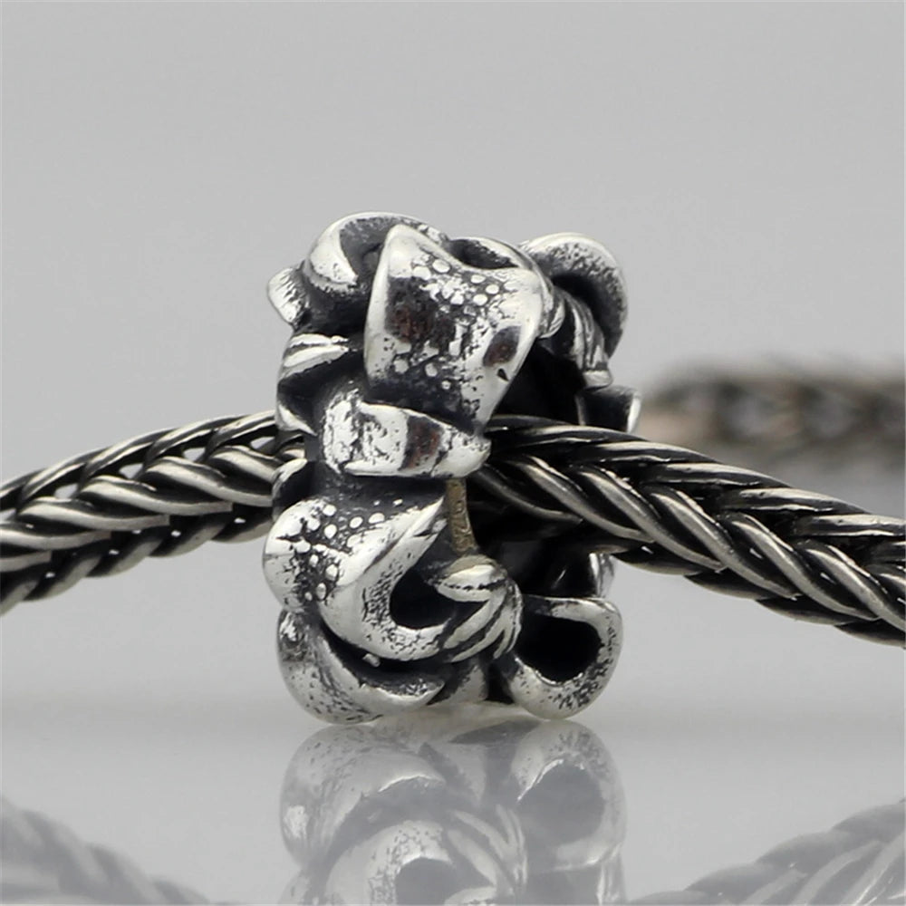 Mistletoe 925 Sterling Silver Cute Sweet Strawberries Stopper Spacer Charm Bead Fit European 3.0mm Bracelet Jewelry
