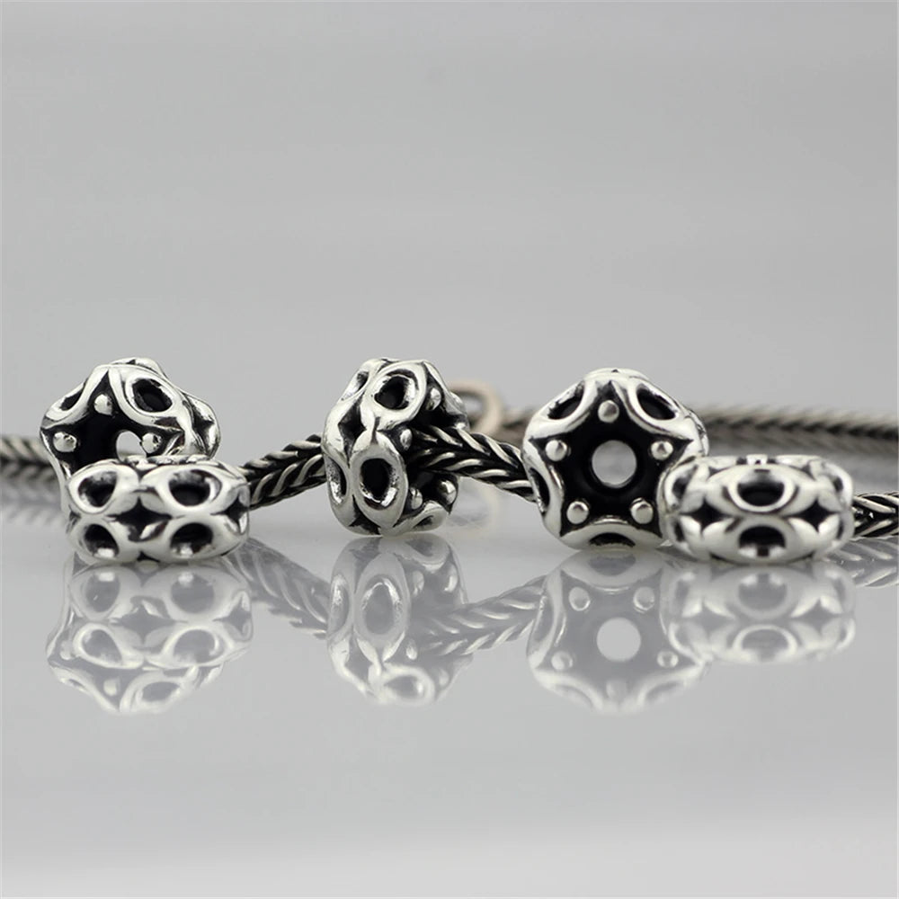 Mistletoe 925 Sterling Silver Cute Sweet Strawberries Stopper Spacer Charm Bead Fit European 3.0mm Bracelet Jewelry