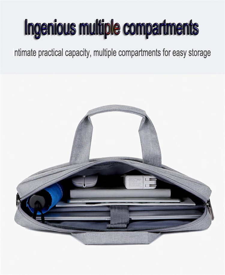 Laptop Bag Sleeve Case Shoulder HandBag Notebook Pouch Briefcases For 13.3 14 15.6 17.3 Inch Macbook Air Pro HP Huawei Asus Dell