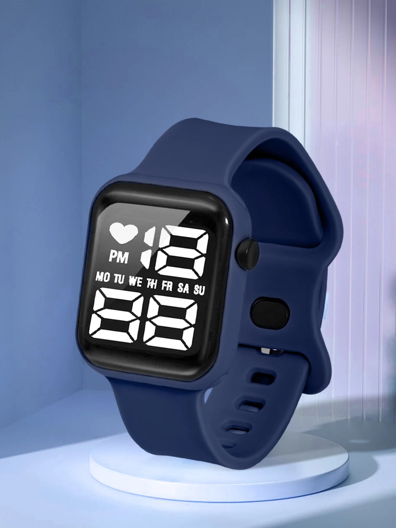 Children's Electronic Watch With heart-shaped Date Display Minimalist Sports Electronic Watch Student Daily Life Digital Watch