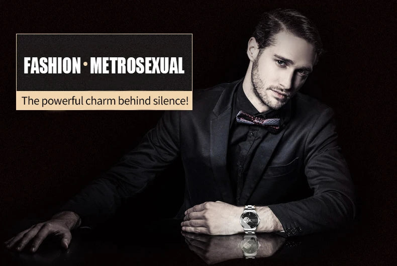 SKROX Elegant Luminous Waterproof Automatic Clockwork Tourbillon Skeleton Mechanical Men's Watch Mesh strap Luxury Wrist Watches