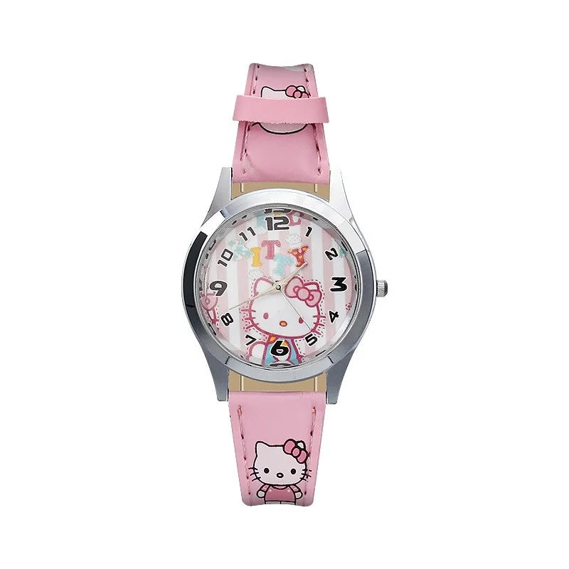 No Box Pointer Quartz Watch  Cartoon Hello Kitty  Children  Gift Watch Girls Kawaii  My Melody  Cute Watch Birthday Gift
