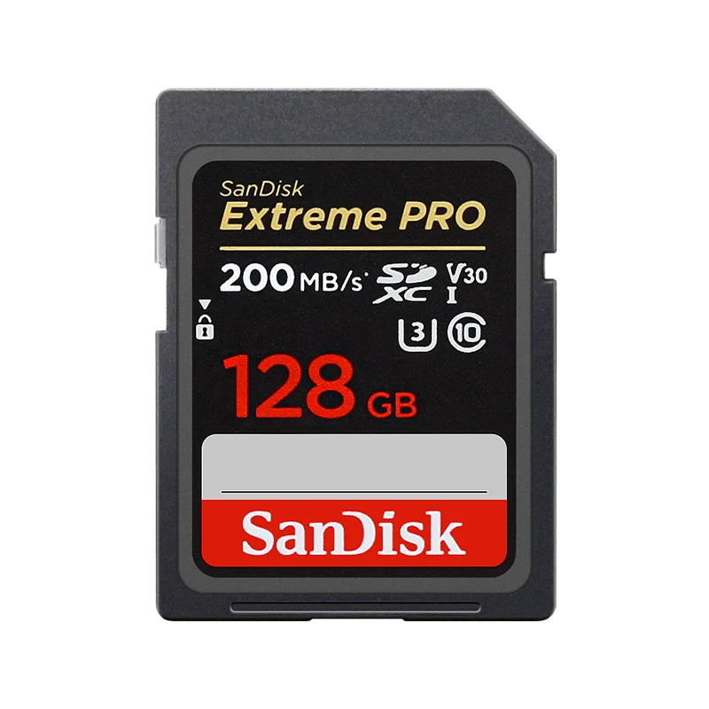 SanDisk Extreme PRO UHS-I Card 64GB 128GB 256GB 512GB 1TB Up to 200MB/s SD Card 32GB Up to 100MB/s Flash Memory Card for Camera