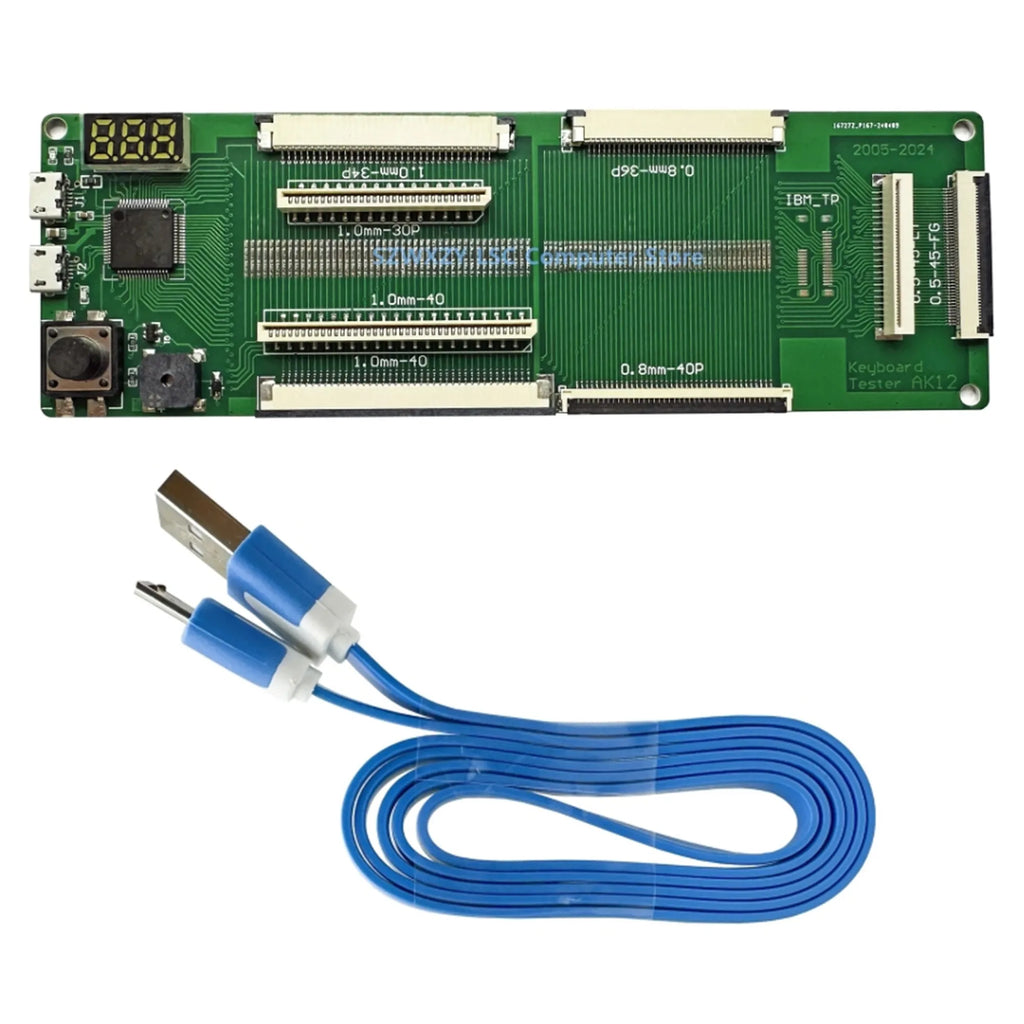 LSC New Original AK12 Laptop Keyboard Tester Testing Device Machine Tool USB Interface With Cable 100% Tested Fast Ship
