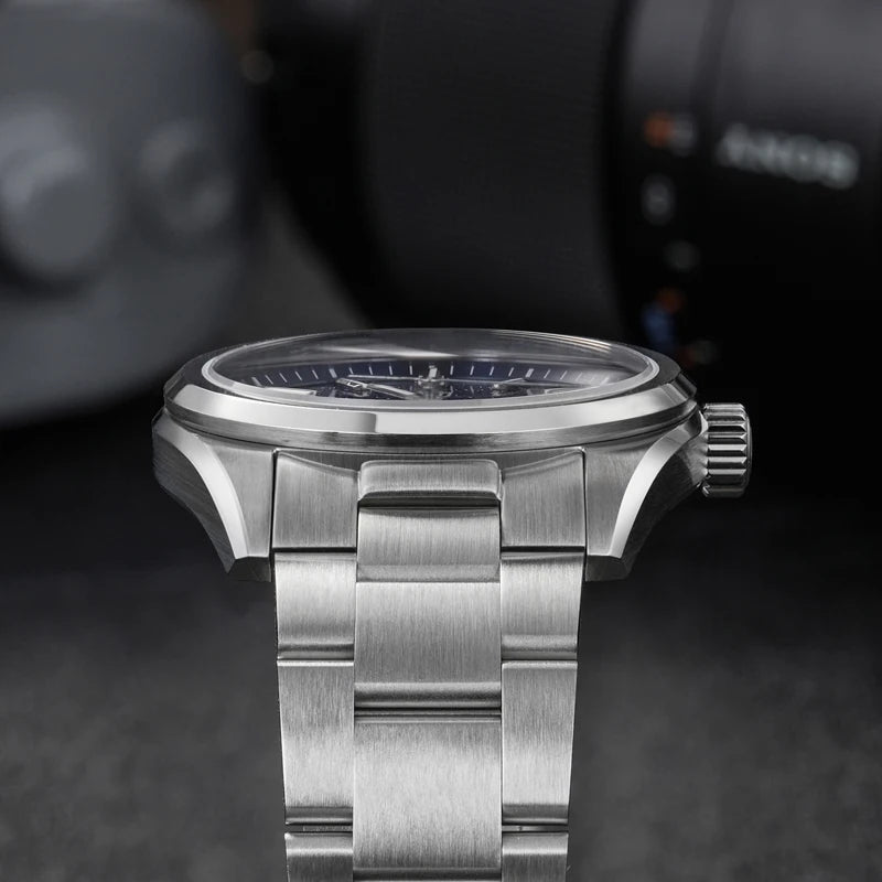 Watchdives WD0003B 36mm Quartz Men Watch VH31 Sweep Seconds Movement Stainless Steel Watches Luminous Waterproof Sapphire