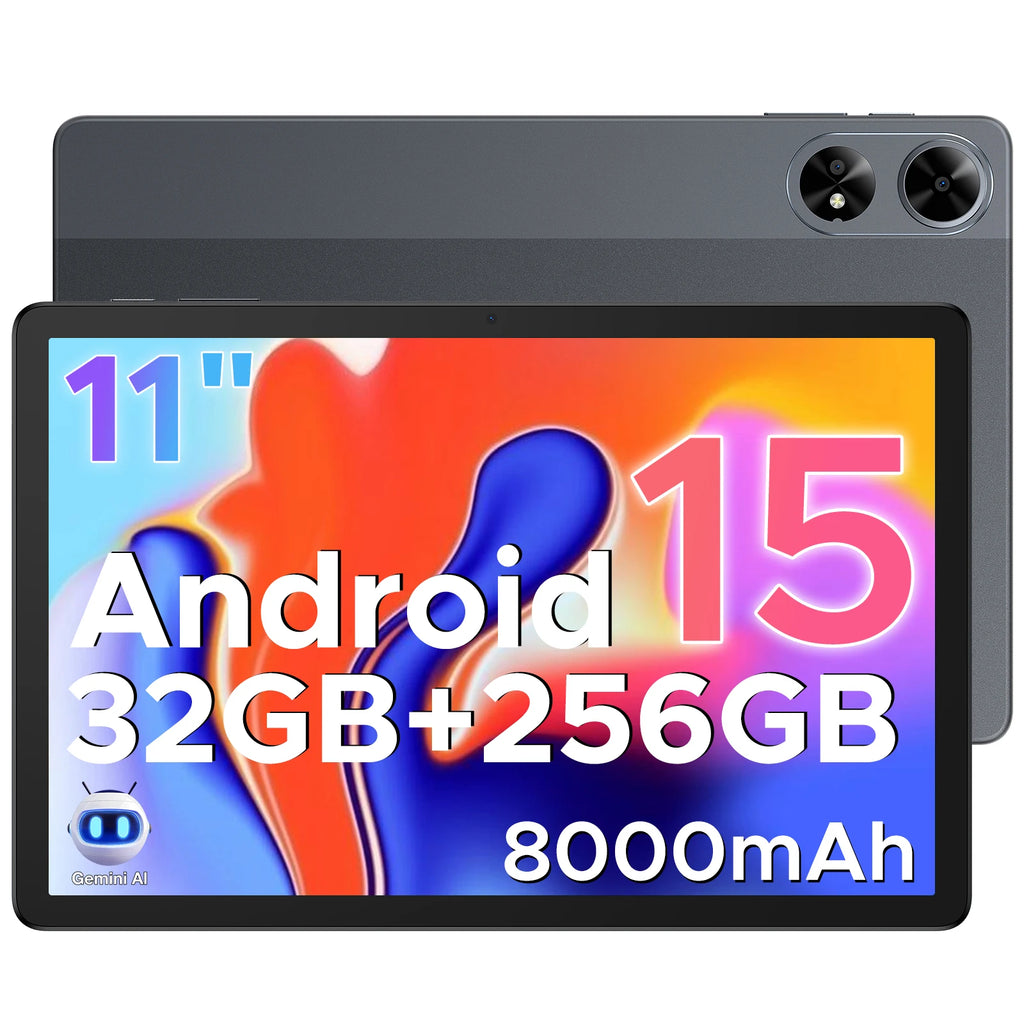 Doogee Tab G6+ 2 in 1 Tablet Pc Android 15 Gemini Ai Dual Speakers 8000Mah Battery 32Gb(8+24) Ram 256Gb Rom Widevine L1 4g Lte