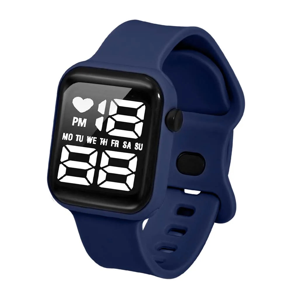 Children's Electronic Watch With heart-shaped Date Display Minimalist Sports Electronic Watch Student Daily Life Digital Watch