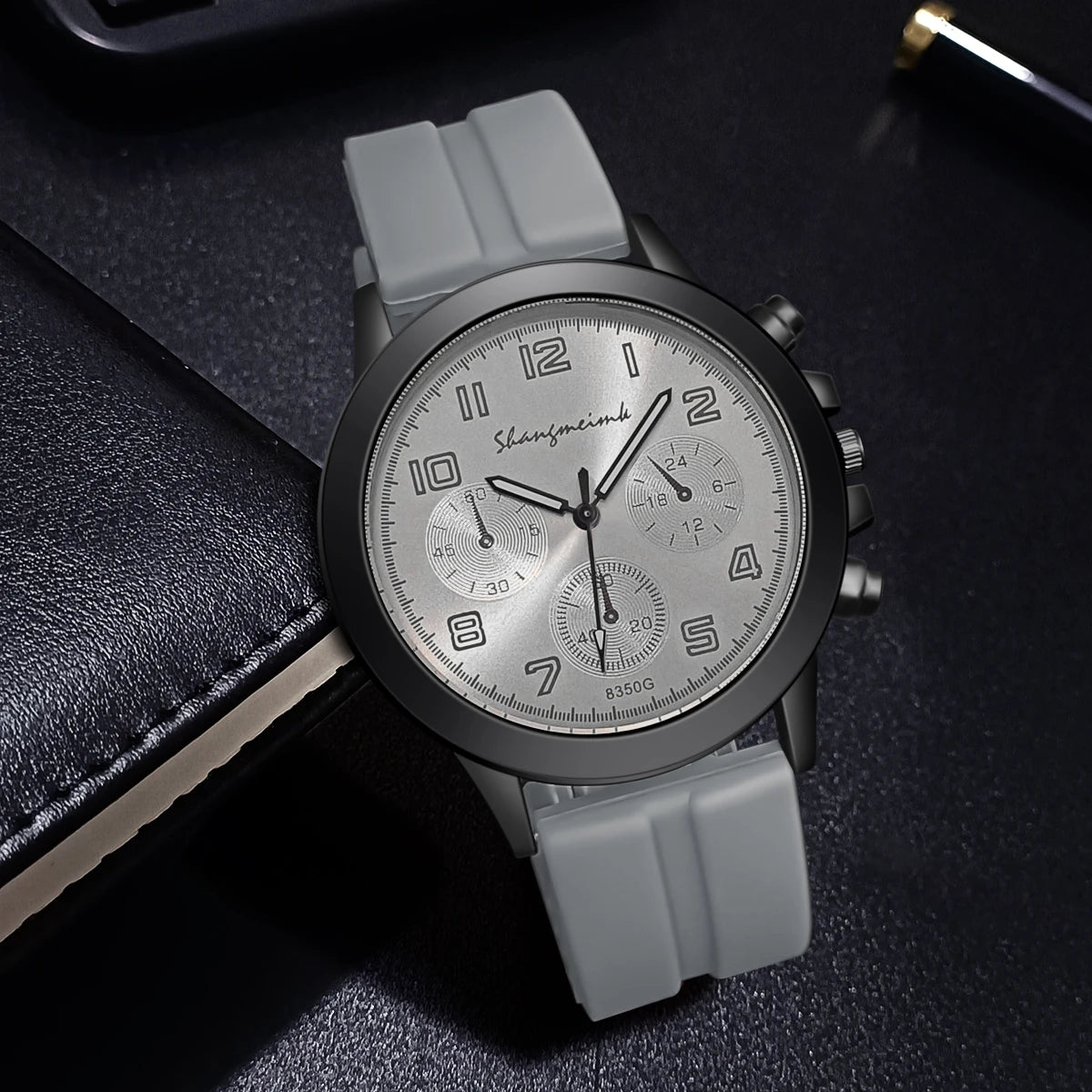 Men Watch Casual Quartz Watches For Men Clock Man Silicone Strap Wristwatch Friends Family Gift Valentine's Day