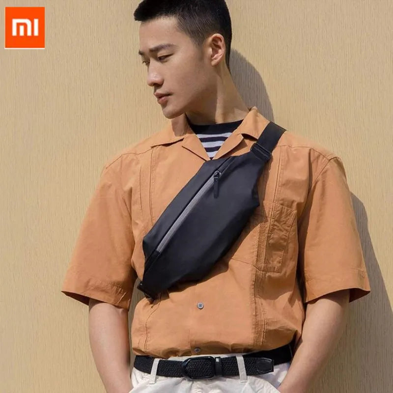 Xiaomi Mijia Backpack Sling Bag Leisure Chest Pack Small Size Shoulder Type Unisex Rucksack Crossbody Bag  2.25L Polyester