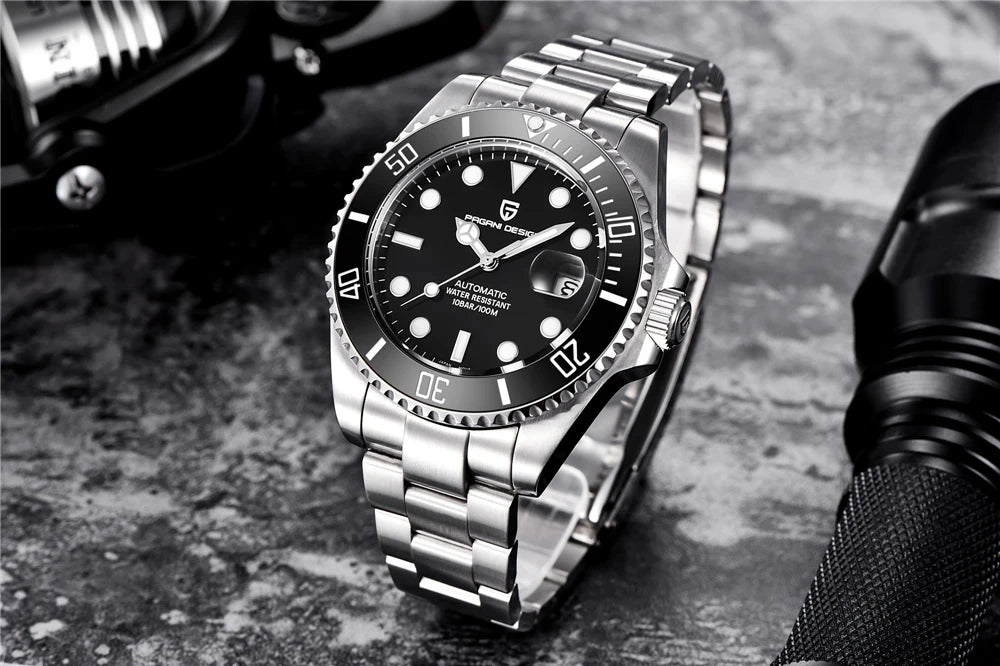 PAGANI Design Men Watches Automatic Mechanical Watch NH35 Stainless Steel 100M Sapphire Glass AR coating PD1639
