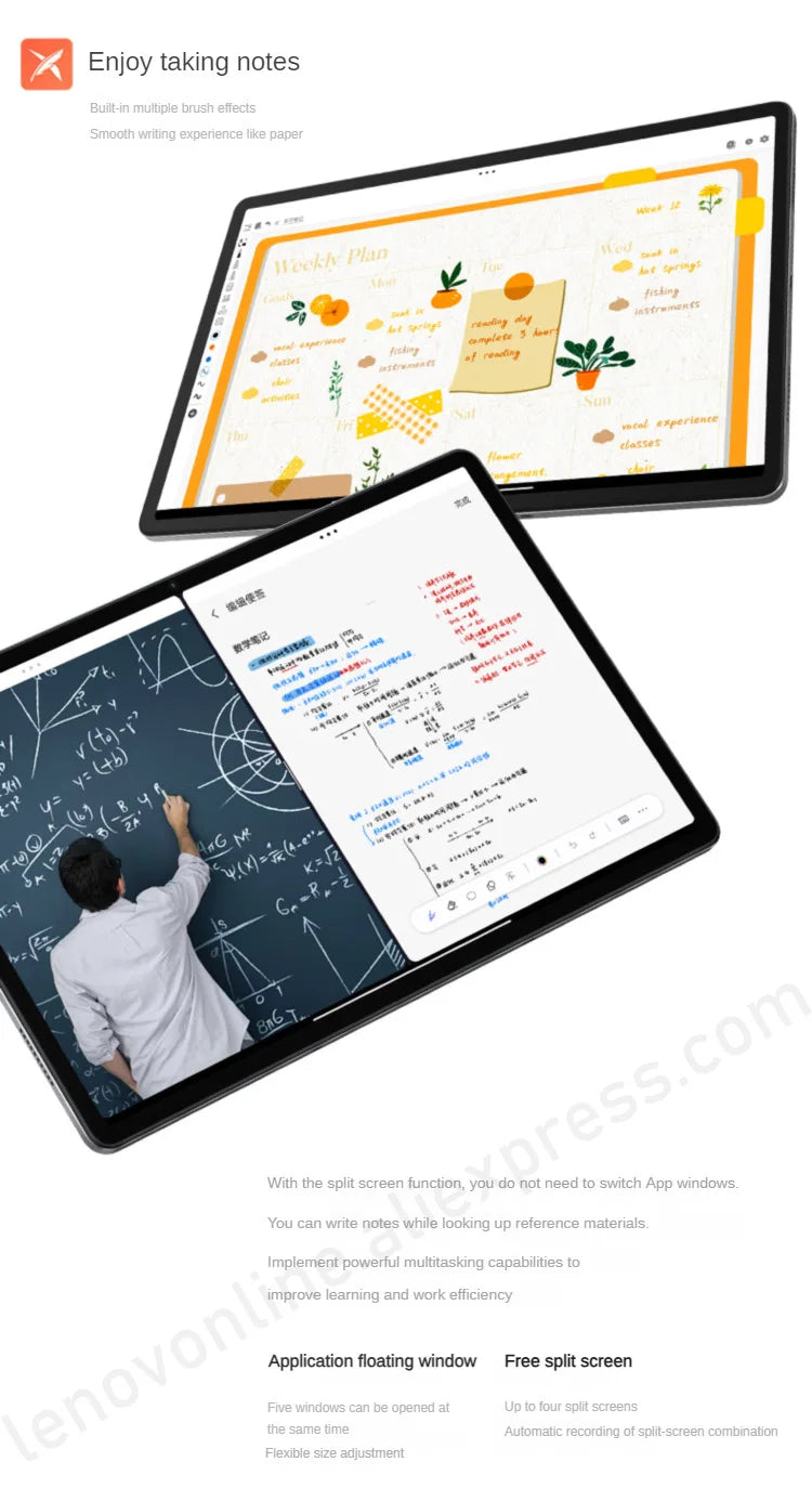 Global Rom Lenovo Xiaoxin Pad Plus 12.7 8G128G Student Friendly for E learning  Work 2 in 1 Design Matte Anti glare Display 12.7